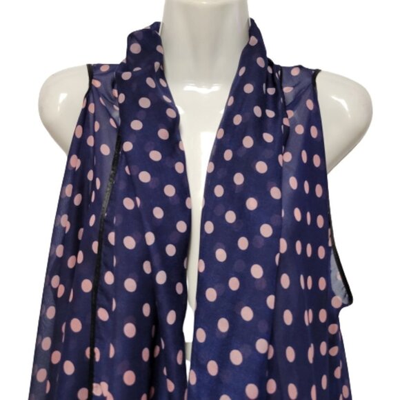 BLUSH pink polka dot open shawl cardigan cover up sheer vest one size fits all - Picture 3 of 4